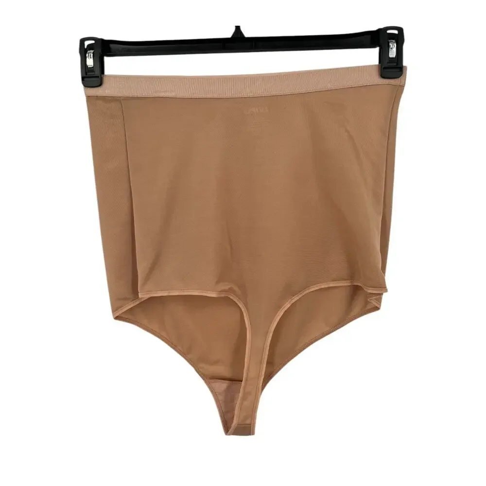 Skims thong Simply Bare High Waisted seamless shapewear tan size 3X